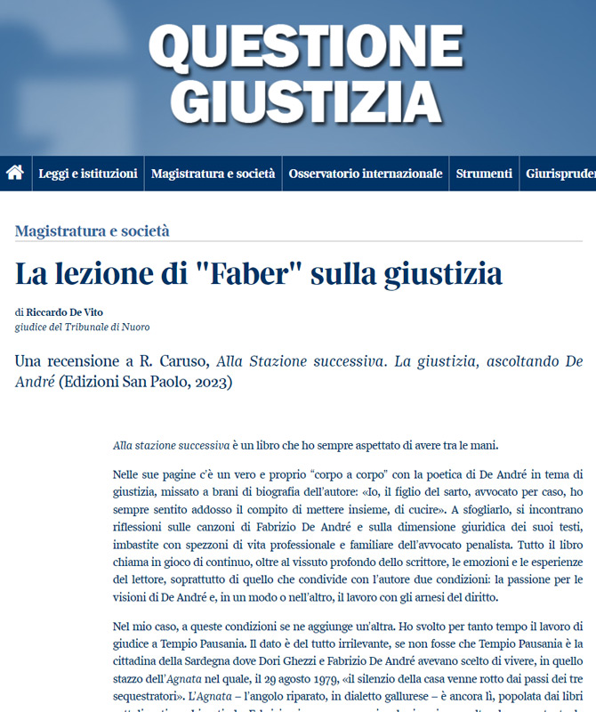 questione giustizia - screenshot